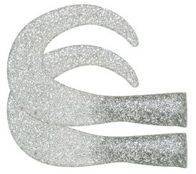 SvartZonker BigTail Junior C6 Silver Glitter 2-pak