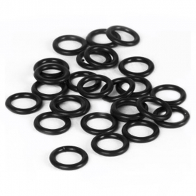 X Zone Wacky Rigging O-rings, 3'' & 4'' Stick Baits (25pcs) - Black