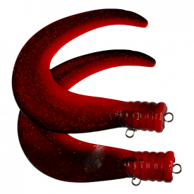 SvartZonker Big Tail (2-pak) - C31 Reverse Black/Fl.Red