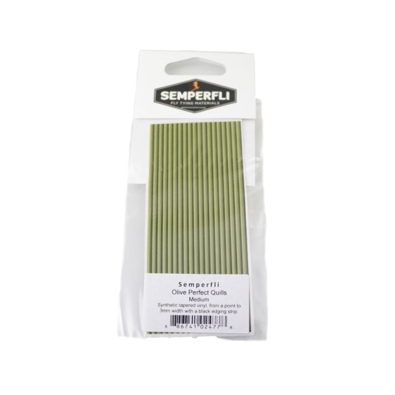 Semperfli Perfect Quills Synthetic Olive - Small in de groep Haken & Terminal Tackle / Vliegvis bindmateriaal / Vliegbindmateriaal / Garen & Chenille bij Sportfiskeprylar.se (sem-0905-sr)