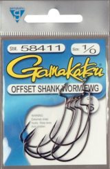 Gamakatsu Hook Worm Offset EWG NS 5-pak