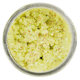 Berkley Powerbait Natural Glitter Trout Dough - Garlic Chartreuse Glitter