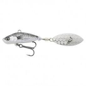 Savage Gear 3D Sticklebait Tailspin 7,3cm, 13g Sinking - Black Silver