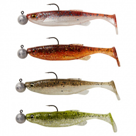 Savage Gear Fat Minnow T-Tail RTF 9cm, 7g + 7,5g #2/0 Sinking Clearwater Mix 4+4pcs