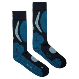 Aclima Cross Country Socks Navy Blazer / Blue Sapphire / Azure Blue