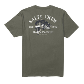 Salty Crew Bass Man Standard S/S Tee Dusty Olive