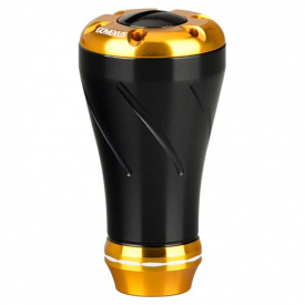 Gomexus 20mm CNC Aluminium Power Knob - Black & Slight Gold