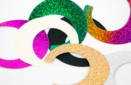 Wiggle Tails XS - Holographic Black 8-pack