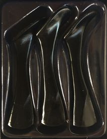 Headbanger Shad 22cm Replacement Tails (Paddlar), Black