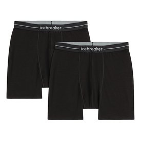 Icebreaker M's Merino 150 Anatomica Boxers 2 Pack Black