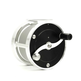 Iwana Retro 1:2 Multiplier Salmon Reel Black & Silver - 3,5''