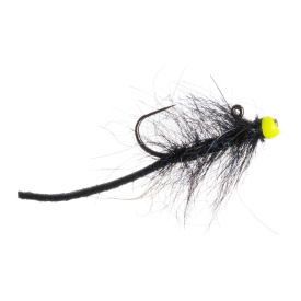Umpqua Balanced Leather Leech Nano #12 - Black/Chartreuse