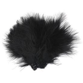 Natures Spirit Fish Hunter Blood Quill Marabou - Black (UV)