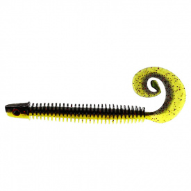 Westin RingTeez Curltail 10cm 4g - Black/Chartreuse (8pcs)