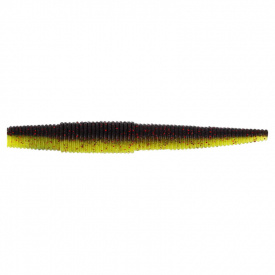 Westin Ned Worm 7cm, 3g (7-pak) - Black/Chartreuse