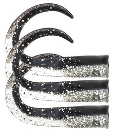 SvartZonker Glide Tail Junior C17 Black/Silver 3-pak