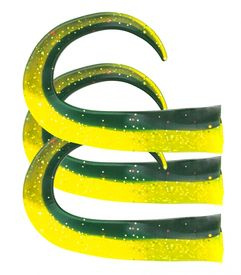 SvartZonker Glide Tail Junior C22 Black/Chartreuse 3-pak