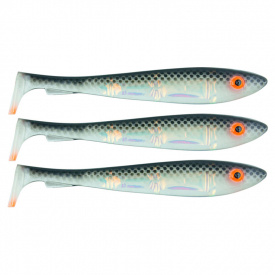 Svartzonker McRubber Flash Shad 17cm (3pcs) - UV Black Back