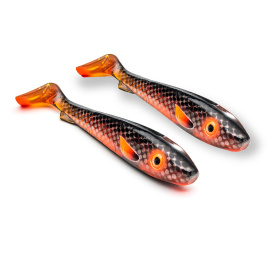 SvartZonker McRubber 21cm Flash Series (2-pack) - Motoroil Black Back