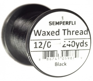 Semperfli Waxed Thread 12/0 - Black