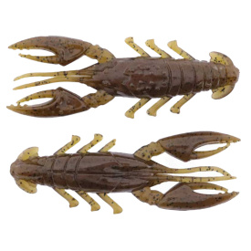 X Zone Scented Stealth Craw 2.5'' - Green Pumpkin Black Flake