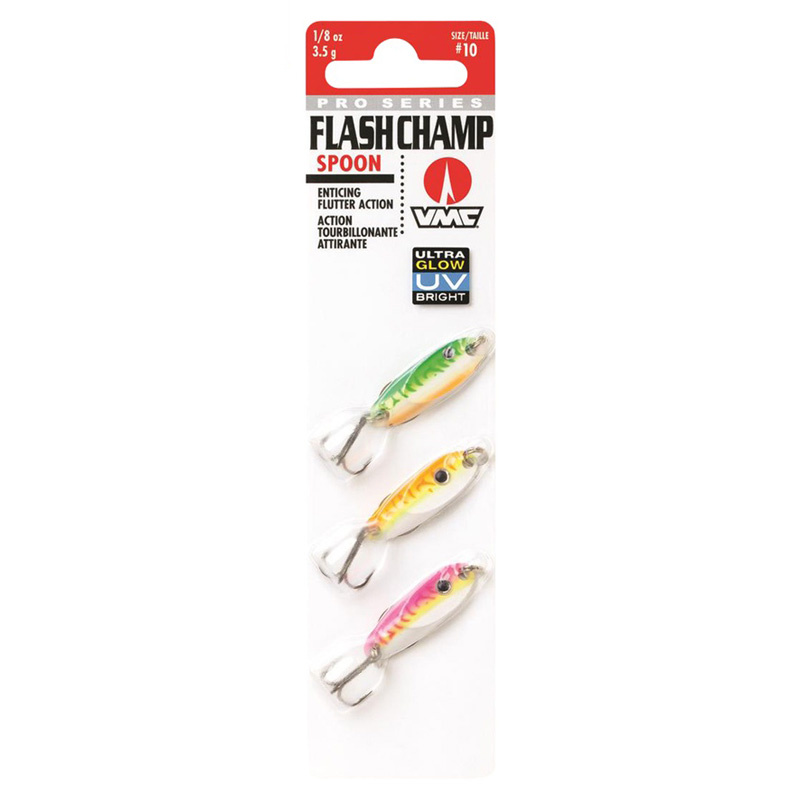 Blue Fox Flash Champ Spoon Kit Glow UV (3pcs) - #10 3,5g