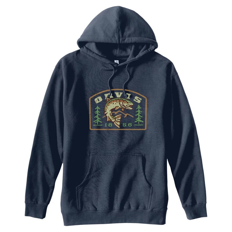 Orvis Mountain Trout Hoodie Navy