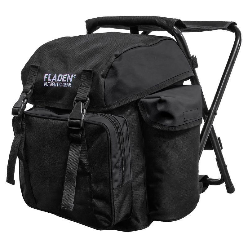 Fladen Backpack with Chair Authentic Gear black