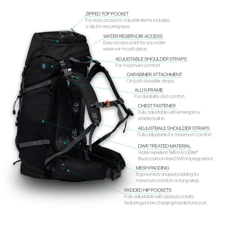 Beyond Nordic BN501 Backpack 35L - Onyx Black