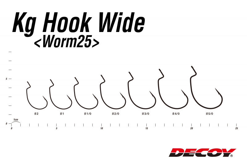 Decoy Worm 25kg Hook Wide (7pcs)