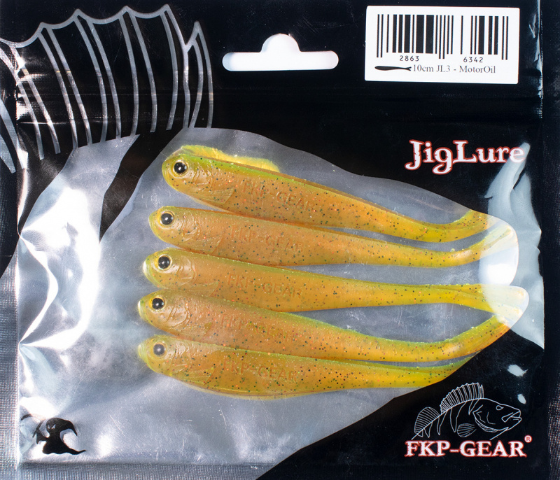 FKP Gear JigLure JL3 Twin Tail Dropshot 10cm (5-pak)