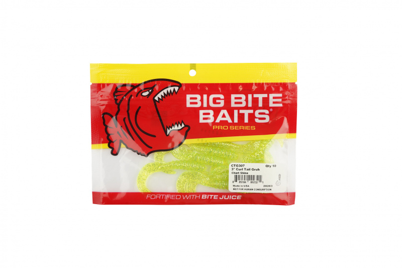 Big Bite Baits Curl Tail Grub 3.0 (10-pak)