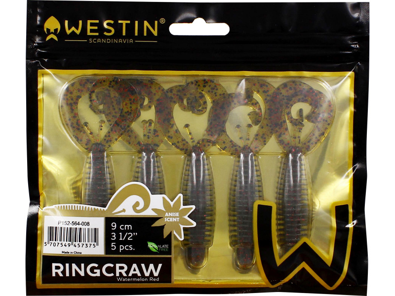 Westin RingCraw Curltail 9cm 6g (5-pak)